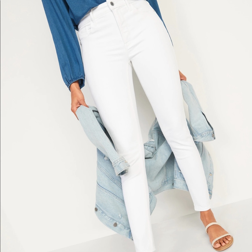 old navy white jeans